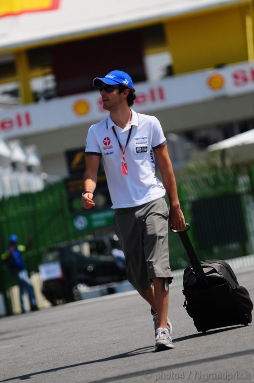 GP Brasile, Giovedi', Bruno Senna (BRA), Hispania Racing F1 Team (HRT), F110 