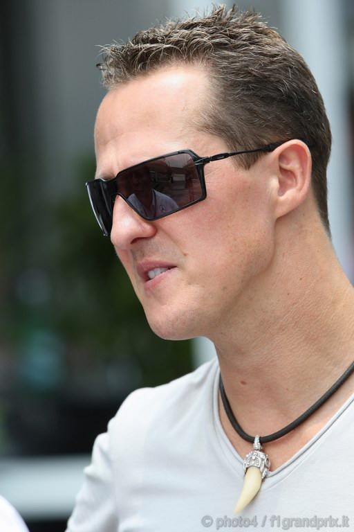GP Brasile, Giovedi', Michael Schumacher (GER), Mercedes GP  F1 Team, MGP W01 