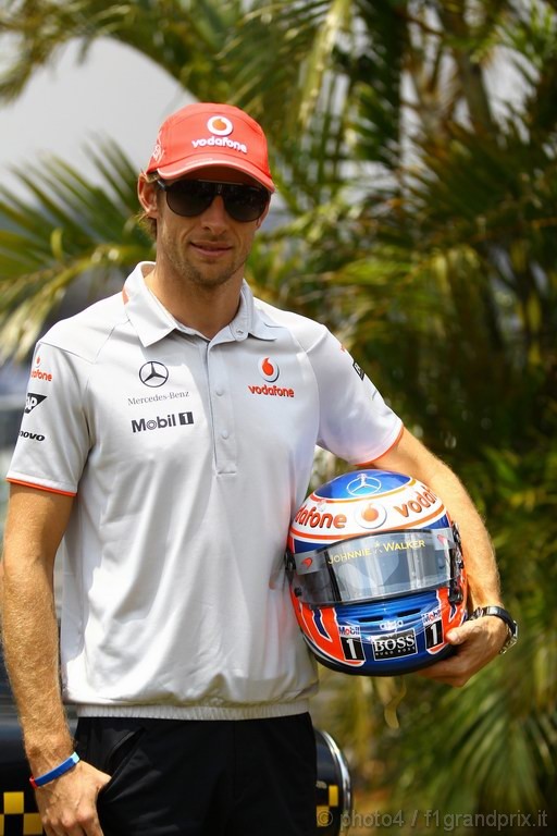 GP Brasile, Giovedi', Jenson Button (GBR), McLaren  Mercedes, MP4-25 