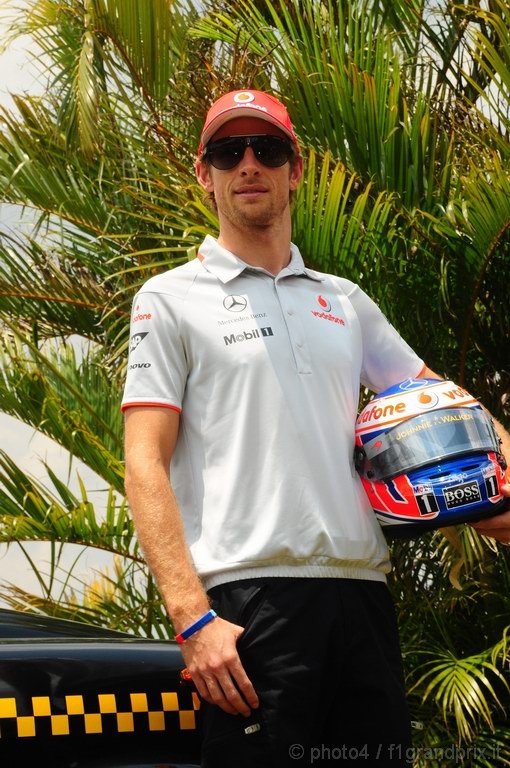 GP Brasile, Giovedi', Jenson Button (GBR), McLaren  Mercedes, MP4-25 
