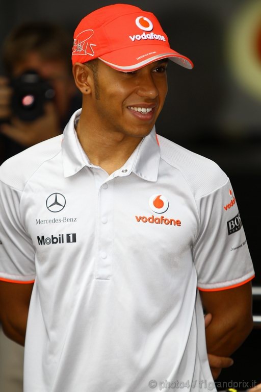 GP Brasile, Giovedi', Lewis Hamilton (GBR), McLaren  Mercedes, MP4-25 