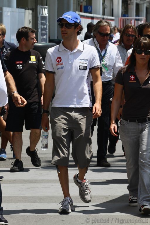 GP Brasile, Giovedi', Bruno Senna (BRA), Hispania Racing F1 Team (HRT), F110 