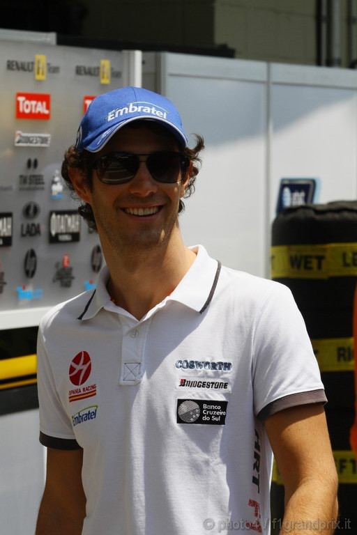 GP Brasile, Giovedi', Bruno Senna (BRA), Hispania Racing F1 Team (HRT), F110 