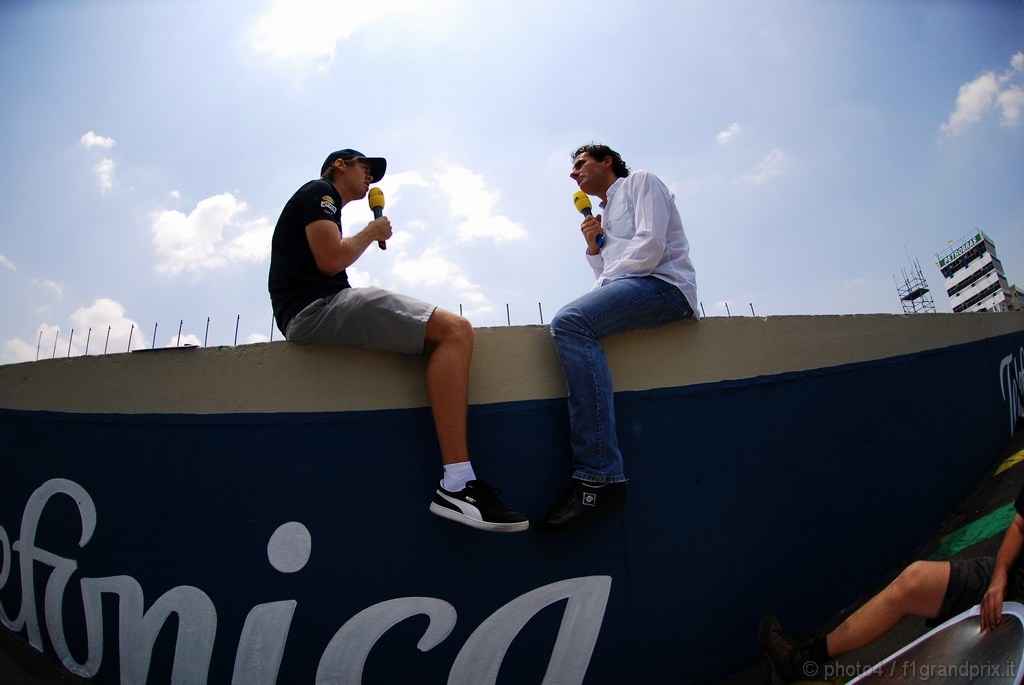 GP Brasile, Giovedi', Sebastian Vettel (GER), Red Bull Racing, RB6 