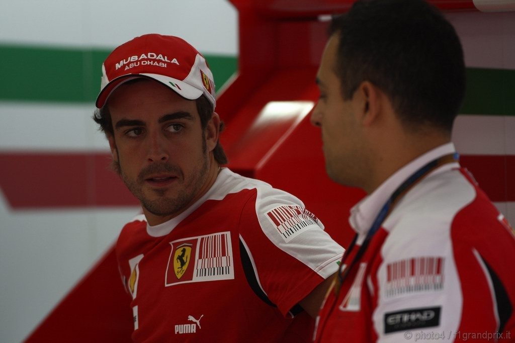 GP Brasile, Giovedi', Fernando Alonso (ESP), Ferrari, F10 