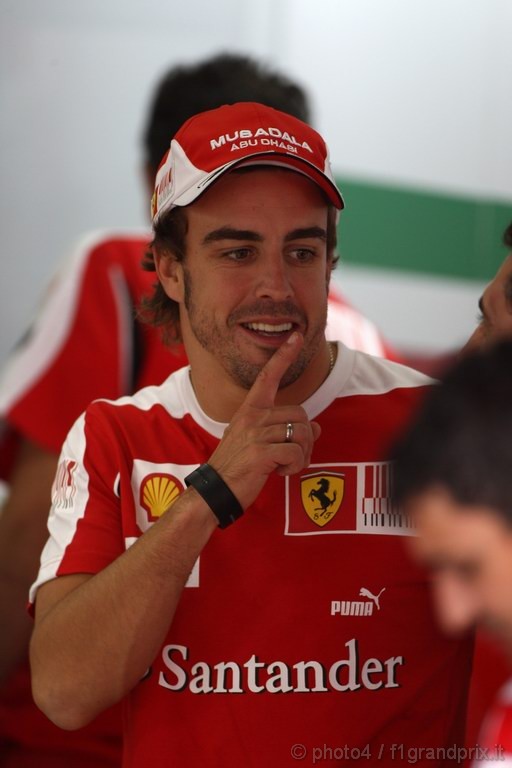GP Brasile, Giovedi', Fernando Alonso (ESP), Ferrari, F10 