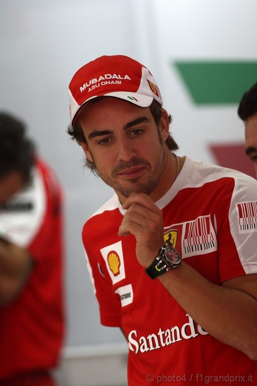 GP Brasile, Giovedi', Fernando Alonso (ESP), Ferrari, F10 