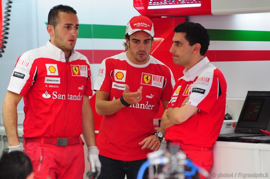 GP Brasile, Giovedi', Fernando Alonso (ESP), Ferrari, F10 