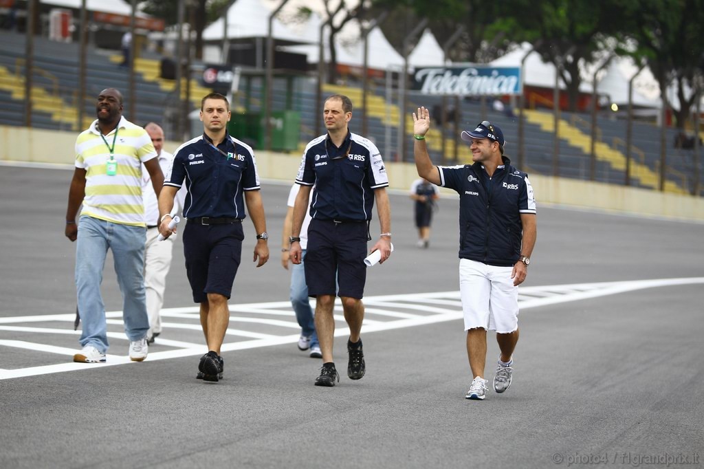 GP Brasile, Giovedi', Rubens Barrichello (BRA), Williams, FW32 