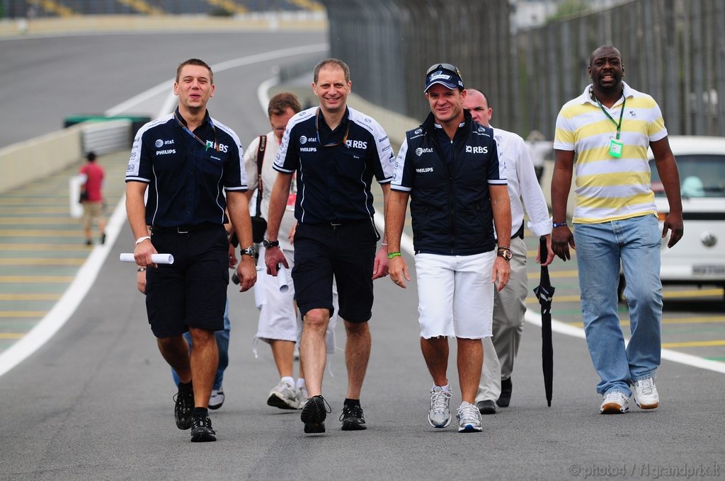 GP Brasile, Giovedi', Rubens Barrichello (BRA), Williams, FW32 