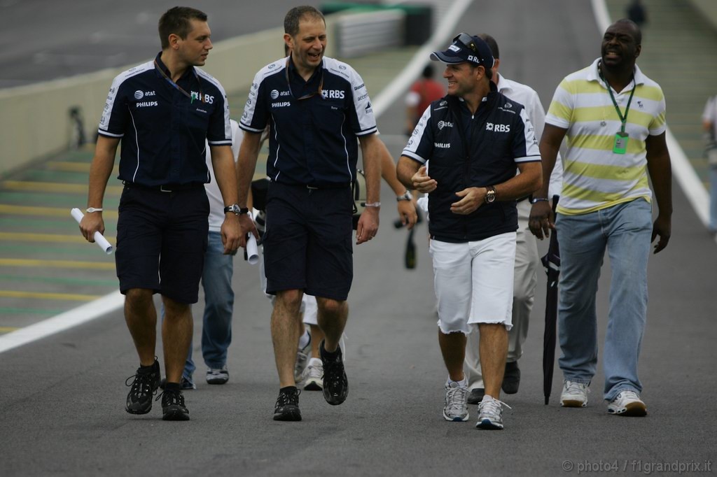 GP Brasile, Giovedi', Rubens Barrichello (BRA), Williams, FW32 