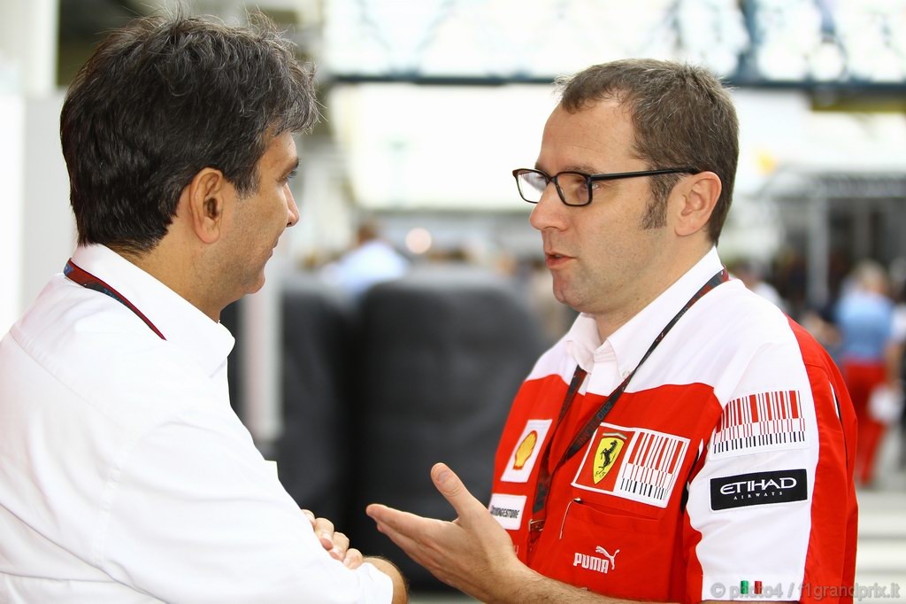 GP Brasile, Giovedi', Pasquale Lattuneddu (ITA), FOM e Stefano Domenicali (ITA), Head of the Gestione Sportiva 