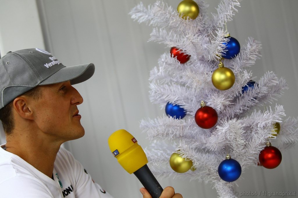 GP Brasile, Giovedi', Michael Schumacher (GER), Mercedes GP  F1 Team, MGP W01 