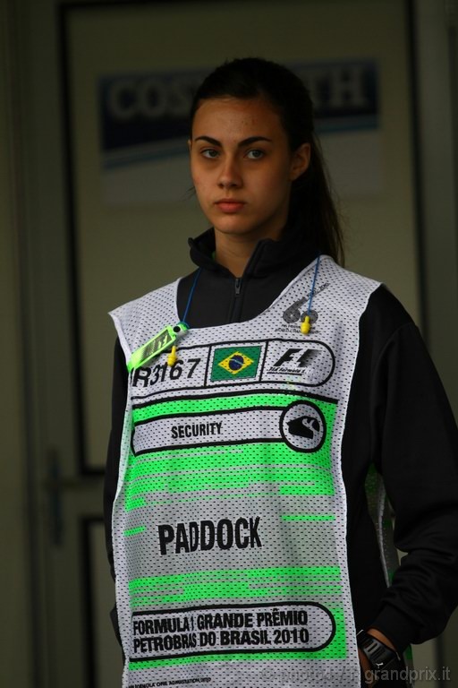 GP Brasile, Saturday, ragazza nel paddock 