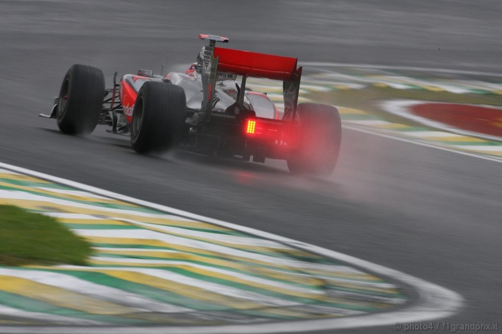 GP Brasile, Prove Libere 3, Sabato, Jenson Button (GBR), McLaren  Mercedes, MP4-25 