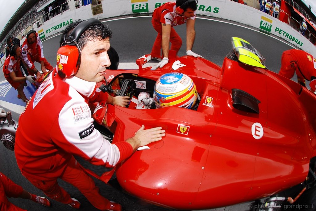 GP Brasile, Prove Libere 3, Sabato, Fernando Alonso (ESP), Ferrari, F10 