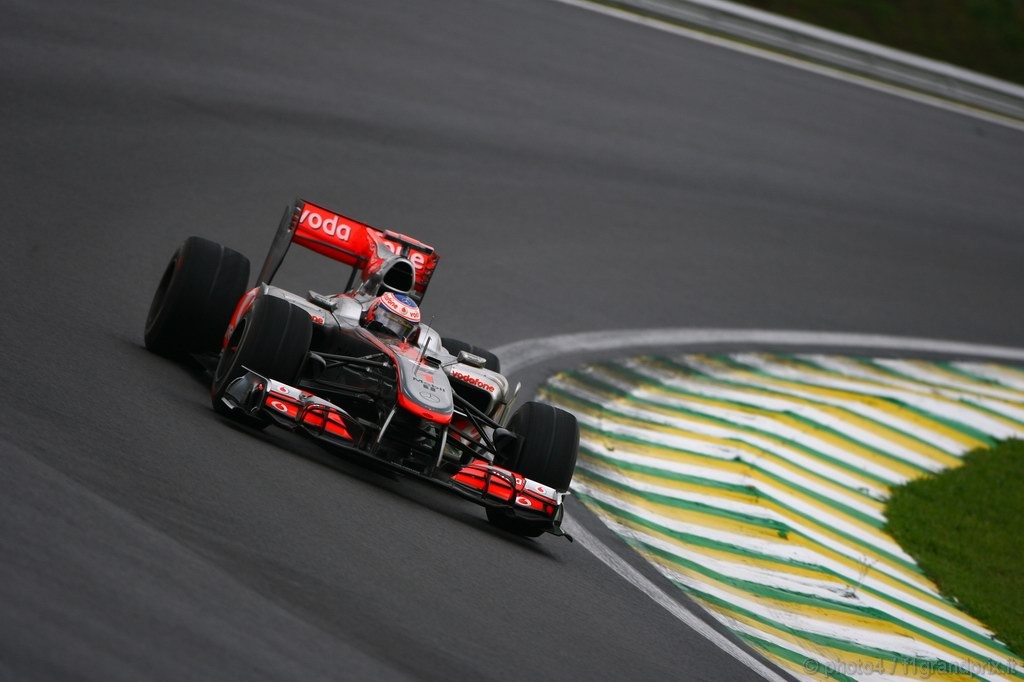 GP Brasile, Prove Libere 3, Sabato, Jenson Button (GBR), McLaren  Mercedes, MP4-25 