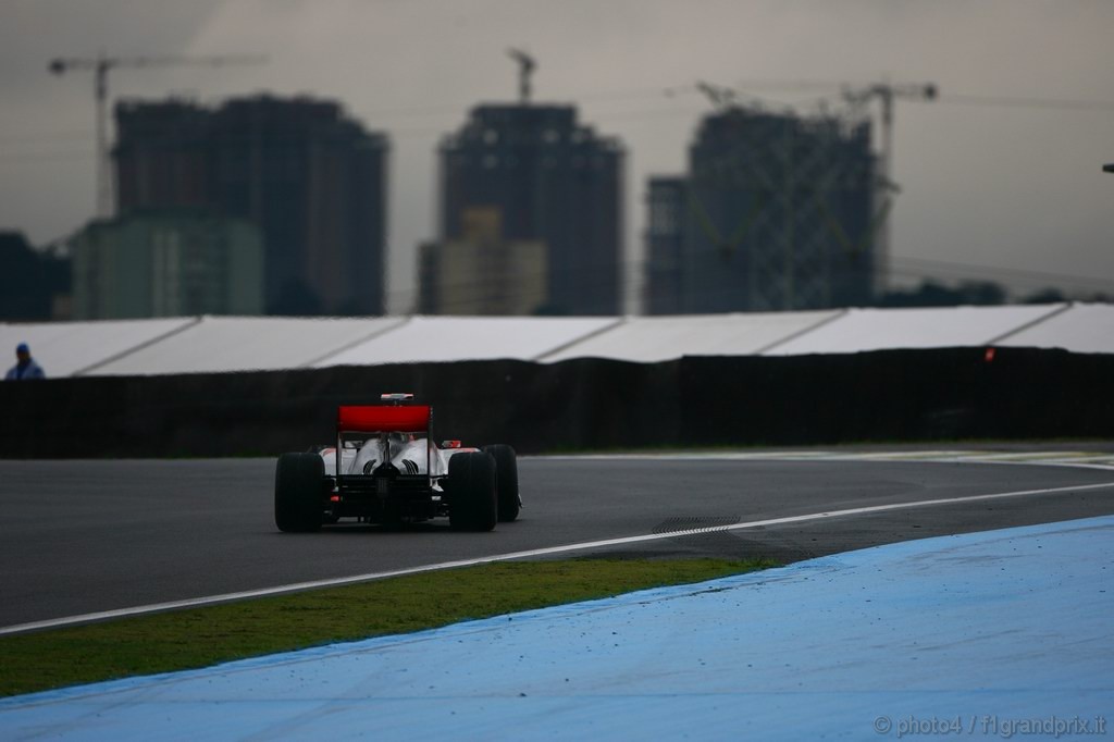 GP Brasile, Prove Libere 3, Sabato, Jenson Button (GBR), McLaren  Mercedes, MP4-25 