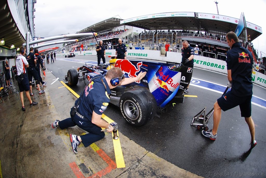 GP Brasile, Prove Libere 3, Sabato, Sebastian Vettel (GER), Red Bull Racing, RB6 