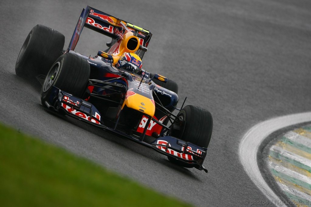 GP Brasile, Prove Libere 3, Sabato, Mark Webber (AUS), Red Bull Racing, RB6 
