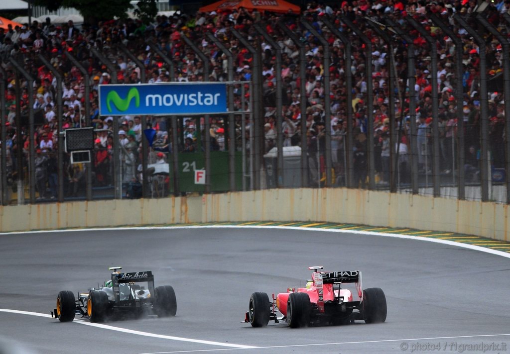 GP Brasile, Qualifiche, Heikki Kovalainen (FIN), Lotus Racing, T127 e Felipe Massa (BRA), Ferrari, F10 