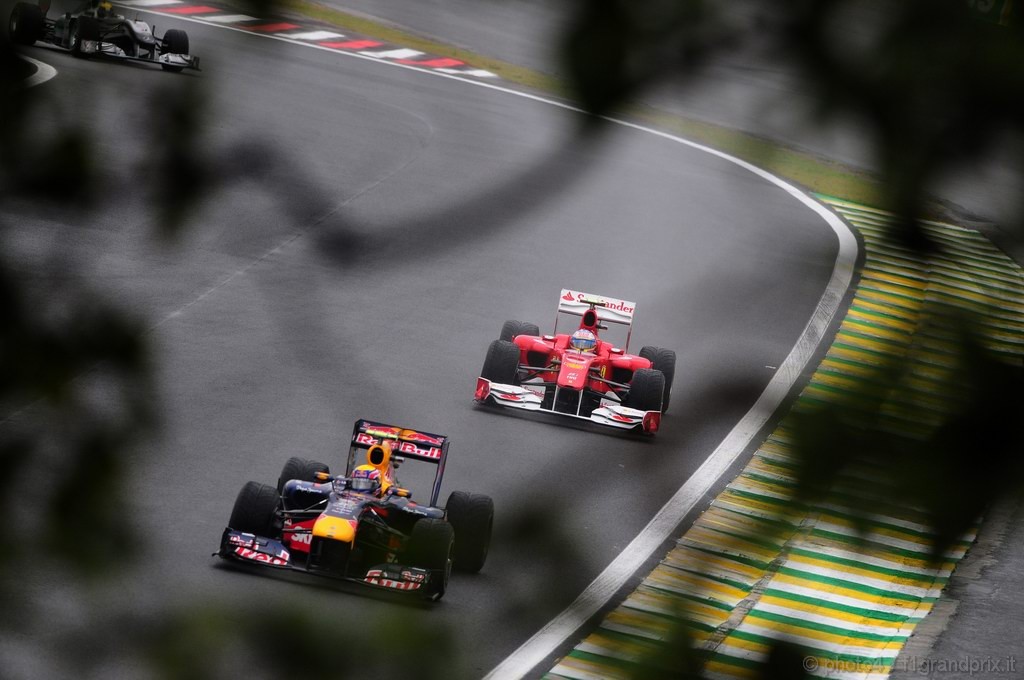 GP Brasile, Qualifiche, Mark Webber (AUS), Red Bull Racing, RB6 e Fernando Alonso (ESP), Ferrari, F10 