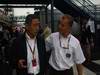 GP Brasile, Saturday, Hiroshi Yasukawa (JPN), Bridgestone e Johnny Herbert (GBR), Ex F1 driver