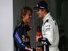 GP Brasile, Qualifiche, Sebastian Vettel (GER), Red Bull Racing, RB6 secondo e Nico Hulkenberg (GER), Williams, FW32 pole position 