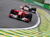 GP Brasile, Qualifiche, Fernando Alonso (ESP), Ferrari, F10 davanti a Nico Rosberg (GER), Mercedes GP F1 Team, MGP W01 