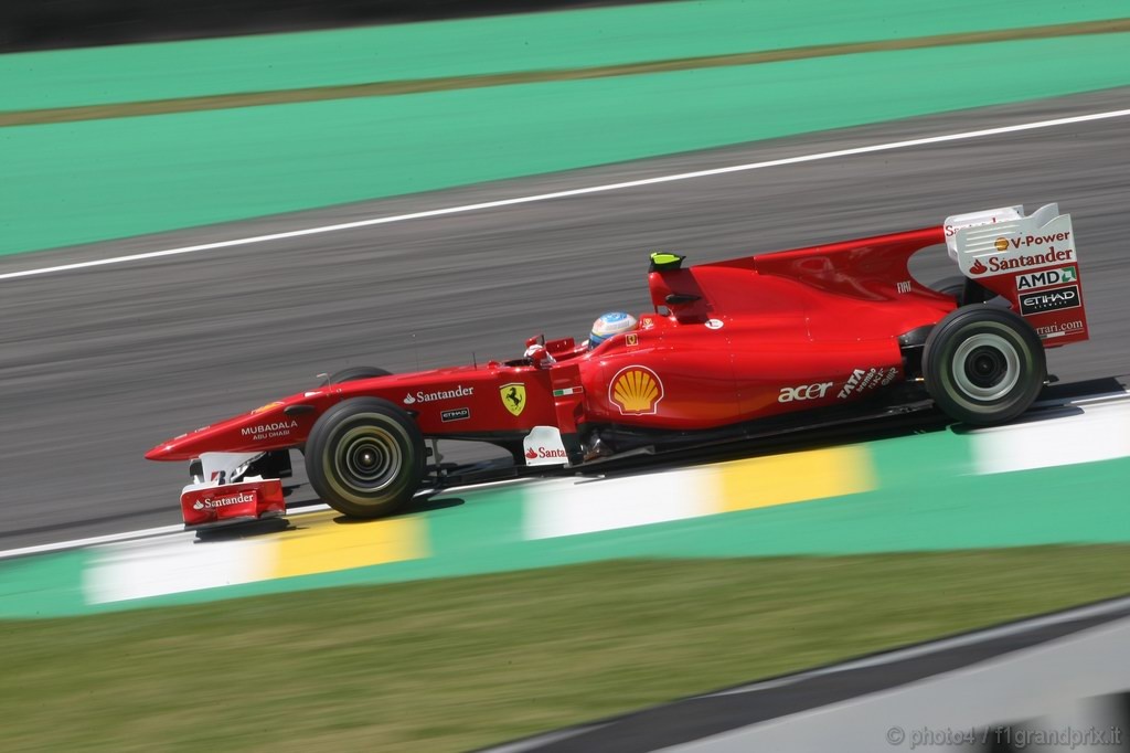 GP Brasile, Prove Libere 1, Venerdi', Fernando Alonso (ESP), Ferrari, F10 