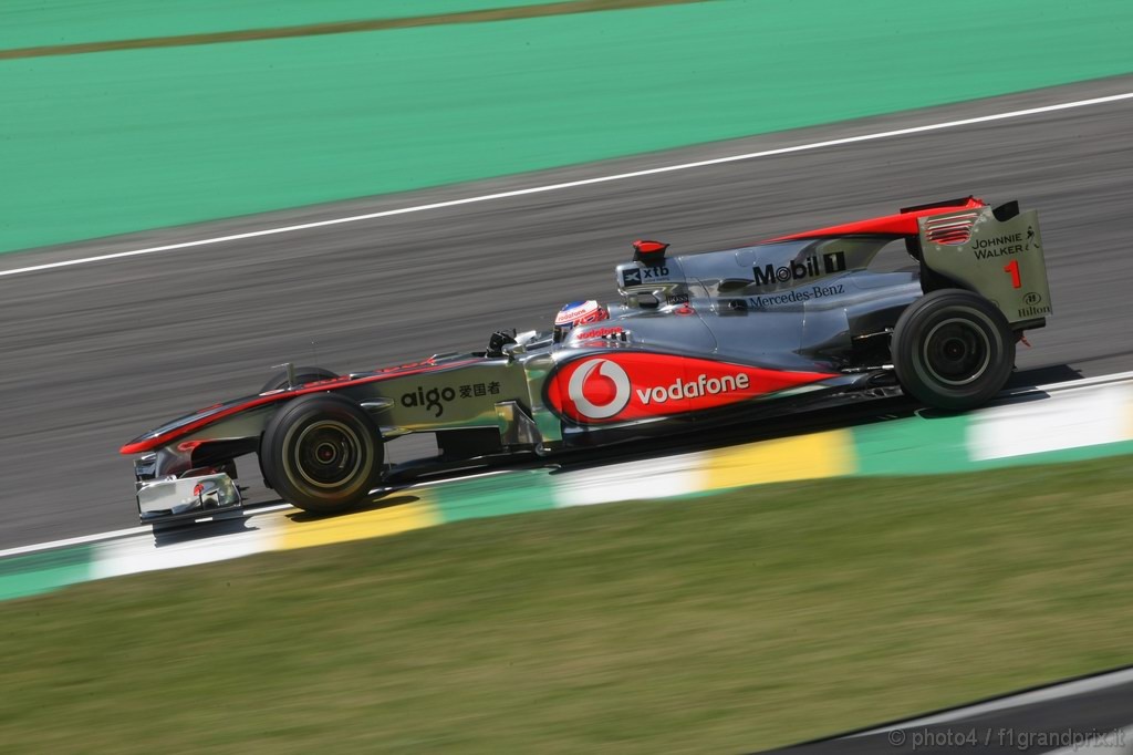 GP Brasile, Prove Libere 1, Venerdi', Jenson Button (GBR), McLaren  Mercedes, MP4-25 