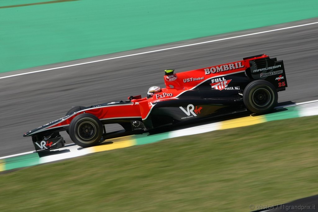 GP Brasile, Prove Libere 1, Venerdi', Jerome D'Ambrosio (BEL), Test Driver Virgin Racing, VR-01  