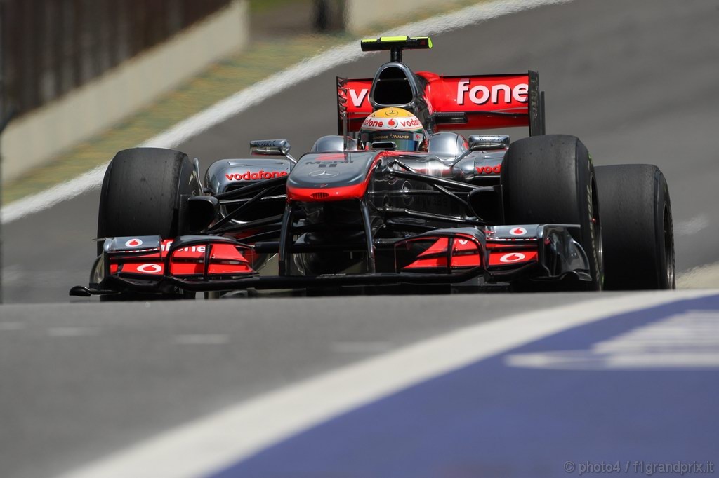 GP Brasile, Prove Libere 1, Venerdi', Lewis Hamilton (GBR), McLaren  Mercedes, MP4-25 