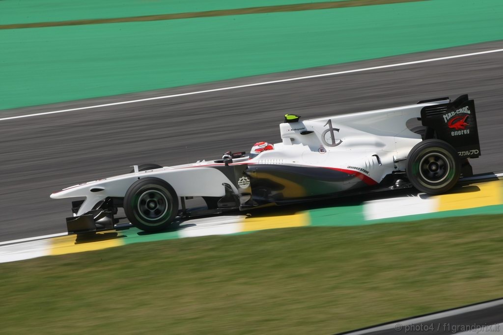 GP Brasile, Prove Libere 1, Venerdi', Kamui Kobayashi (JAP), BMW Sauber F1 Team, C29 