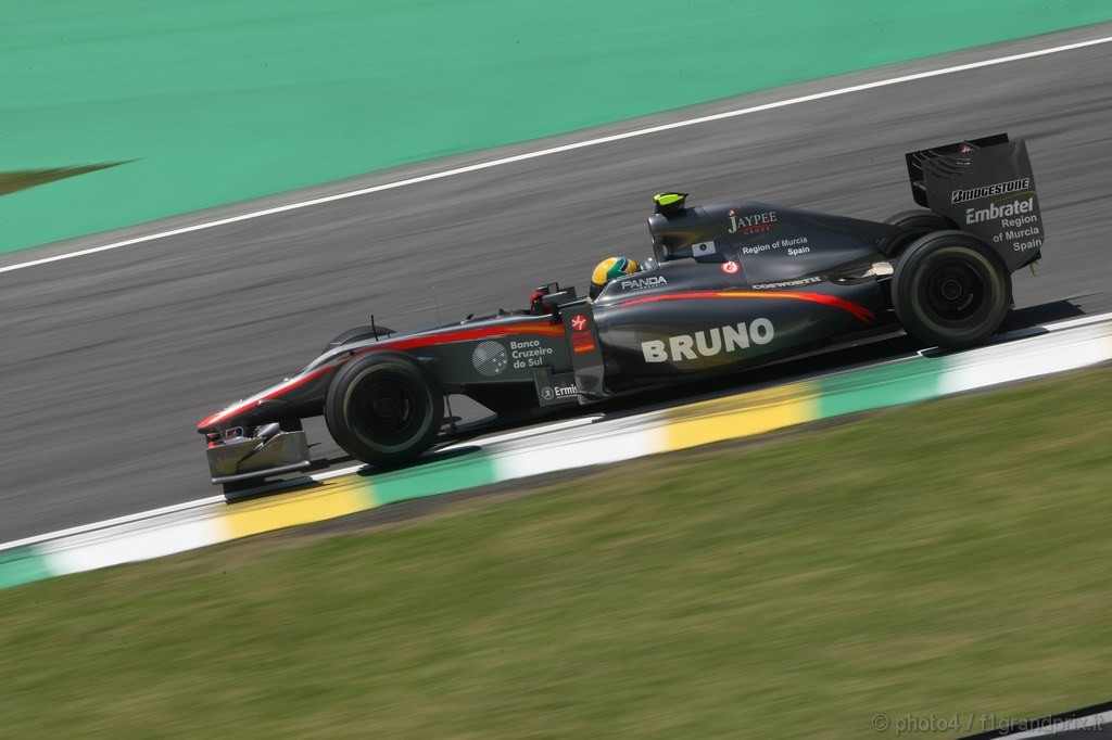 GP Brasile, Prove Libere 1, Venerdi', Bruno Senna (BRA), Hispania Racing F1 Team (HRT), F110 