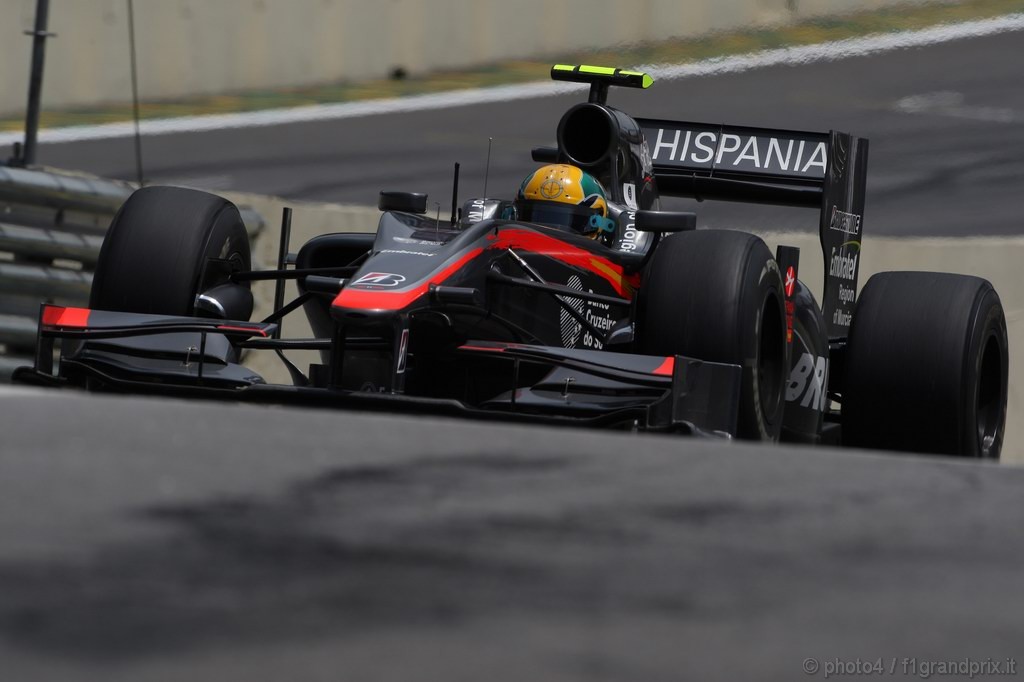 GP Brasile, Prove Libere 1, Venerdi', Bruno Senna (BRA), Hispania Racing F1 Team (HRT), F110 