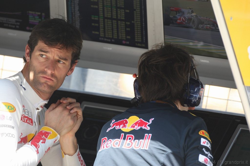 GP Brasile, Prove Libere 1, Venerdi', Mark Webber (AUS), Red Bull Racing, RB6 