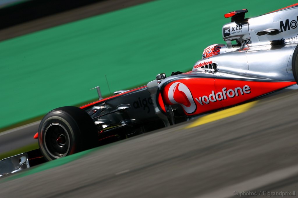 GP Brasile, Prove Libere 1, Venerdi', Jenson Button (GBR), McLaren  Mercedes, MP4-25 
