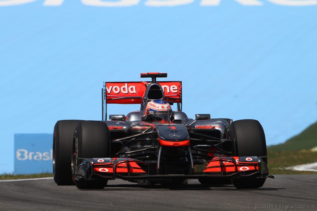GP Brasile, Prove Libere 1, Venerdi', Jenson Button (GBR), McLaren  Mercedes, MP4-25 