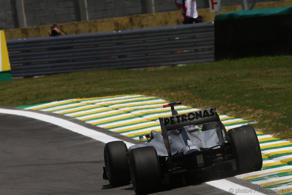 GP Brasile, Prove Libere 1, Venerdi', Michael Schumacher (GER), Mercedes GP  F1 Team, MGP W01 