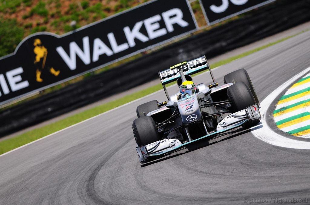 GP Brasile, Prove Libere 1, Venerdi', Nico Rosberg (GER), Mercedes GP F1 Team, MGP W01 