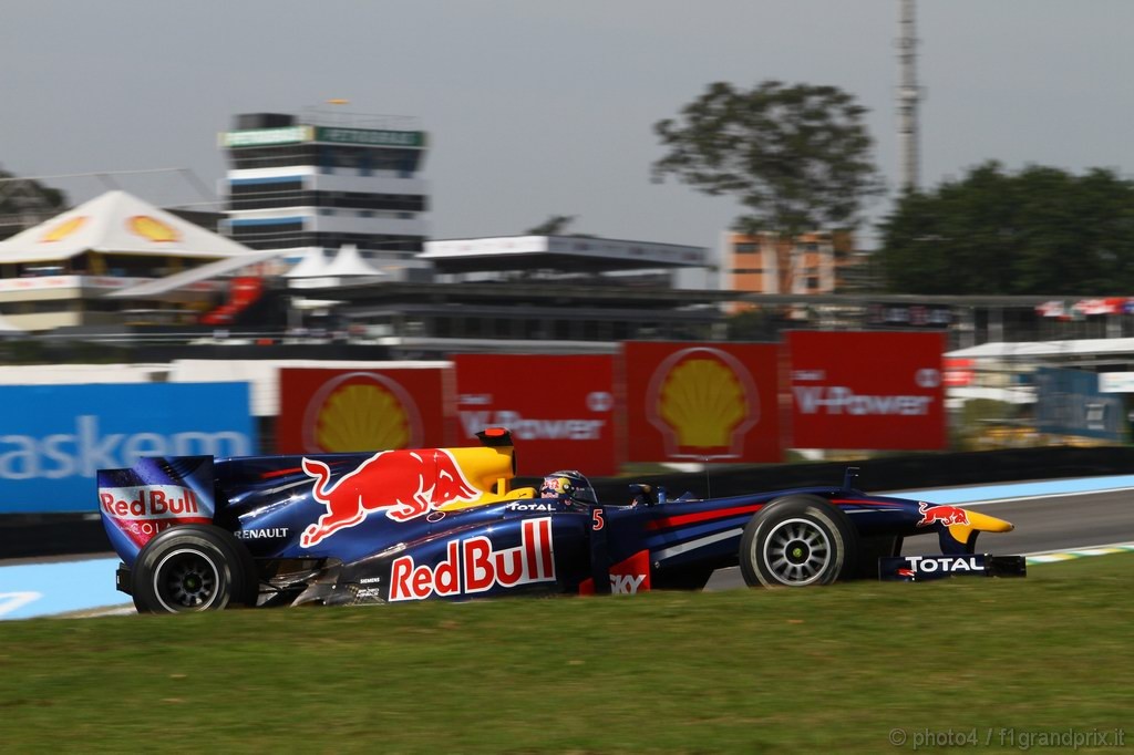 GP Brasile, Prove Libere 1, Venerdi', Sebastian Vettel (GER), Red Bull Racing, RB6 