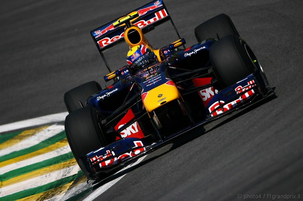 GP Brasile, Prove Libere 1, Venerdi', Mark Webber (AUS), Red Bull Racing, RB6 