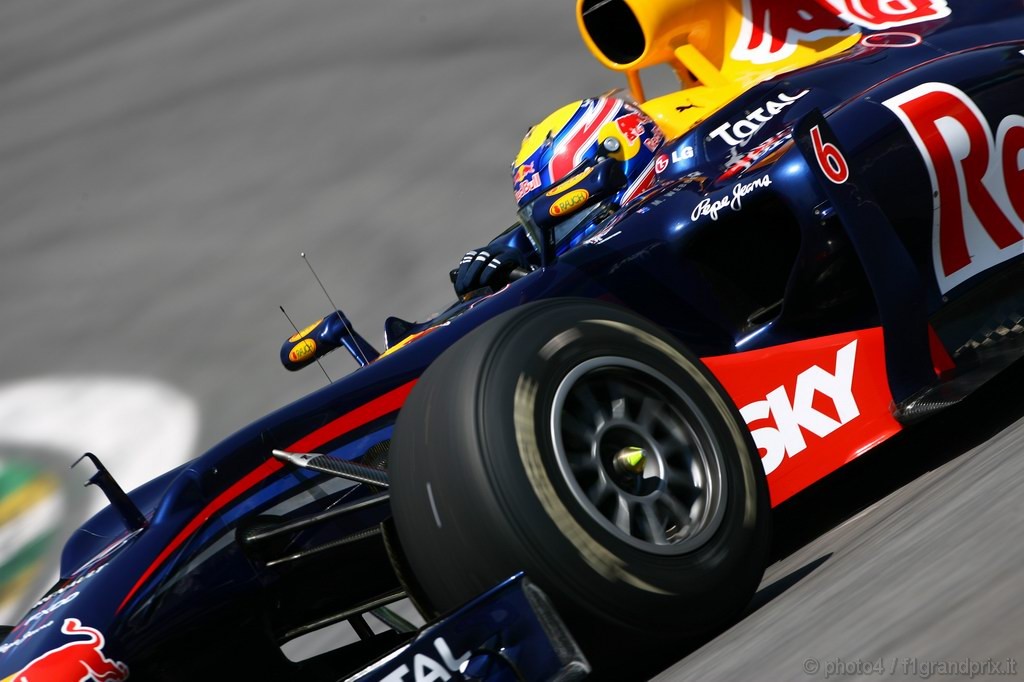 GP Brasile, Prove Libere 1, Venerdi', Mark Webber (AUS), Red Bull Racing, RB6 