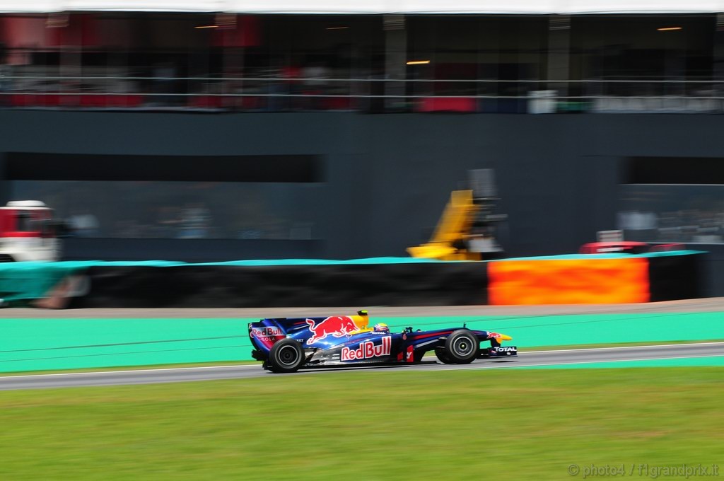 GP Brasile, Prove Libere 1, Venerdi', Mark Webber (AUS), Red Bull Racing, RB6 