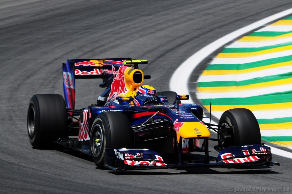 GP Brasile, Prove Libere 1, Venerdi', Mark Webber (AUS), Red Bull Racing, RB6 