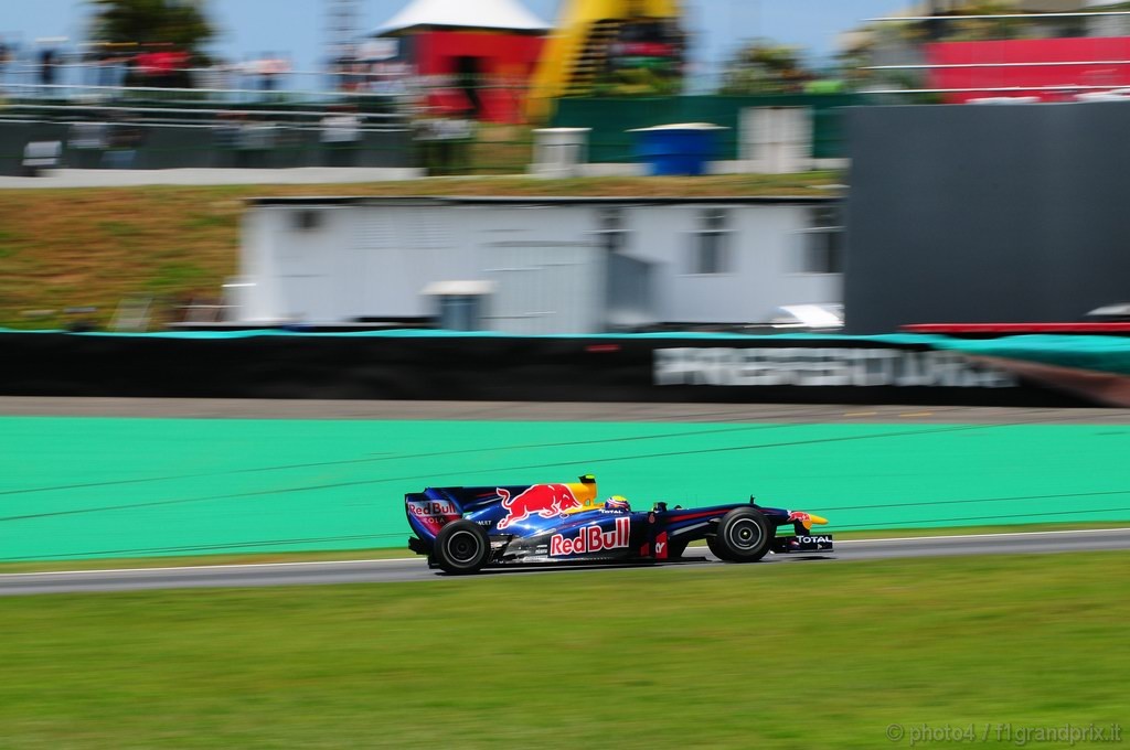 GP Brasile, Prove Libere 1, Venerdi', Mark Webber (AUS), Red Bull Racing, RB6 
