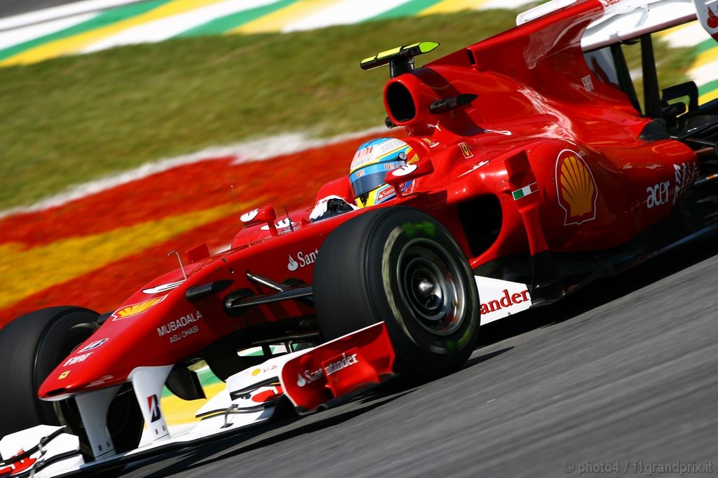 GP Brasile, Prove Libere 1, Venerdi', Fernando Alonso (ESP), Ferrari, F10 