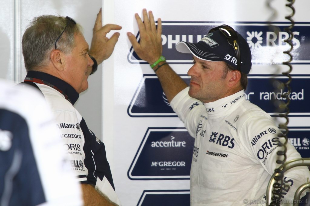 GP Brasile, Prove Libere 1, Venerdi', Rubens Barrichello (BRA), Williams, FW32 e Patrick Head(GBR) Williams 