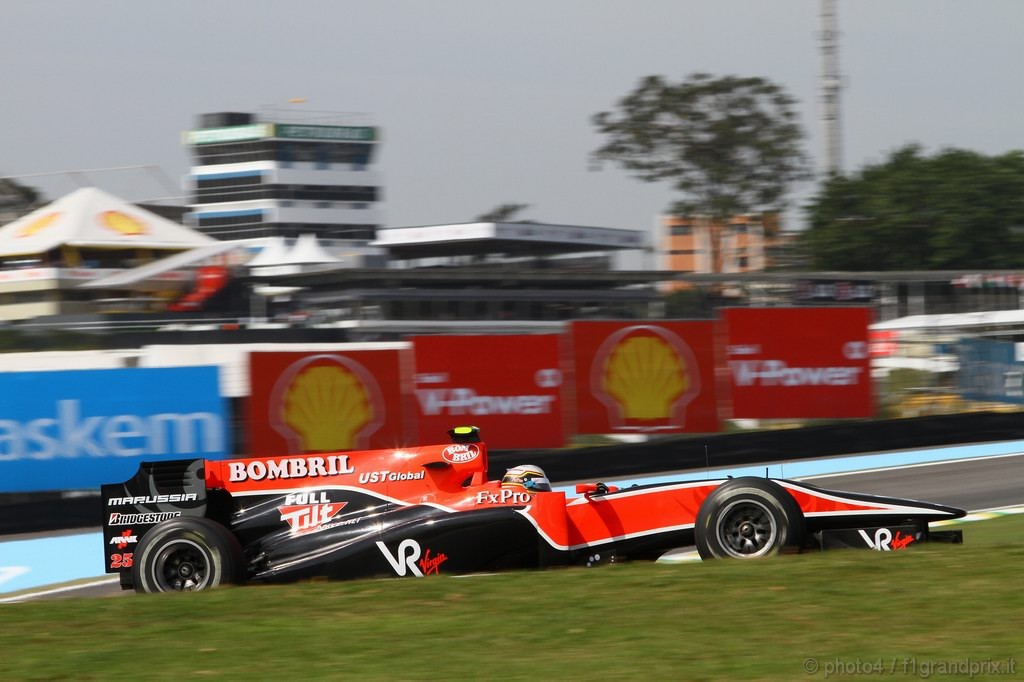 GP Brasile, Prove Libere 1, Venerdi', Jerome D'Ambrosio (BEL), Test Driver Virgin Racing, VR-01  
